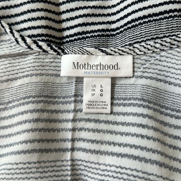 Navy/White Maternity Tank Top - Picture 3 of 3